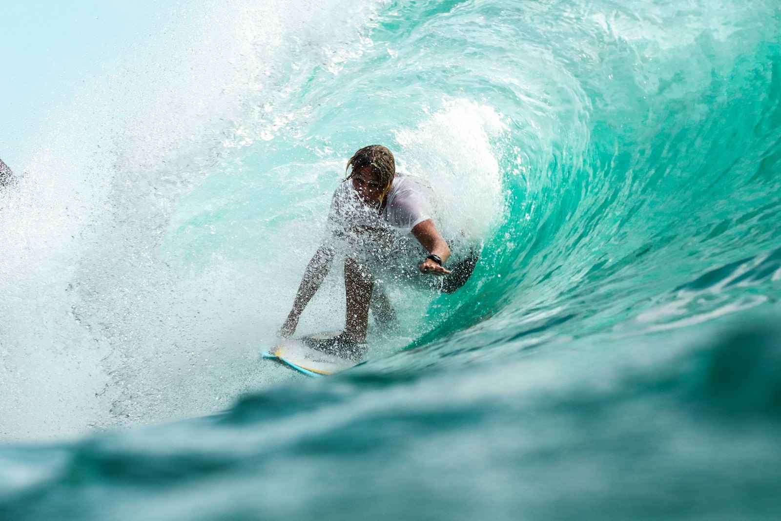 Surfer in Uluwatu barrel